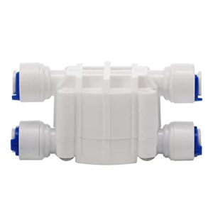 DIGITEN 1/4" Automatic Shut-Off Valve with Quick-Connect Fittings For RO Reverse Osmosis(Pack of 2)