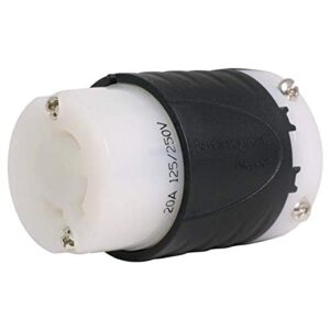 nema l14-20r connector - rated for 20a, 120/240v, 4-wire - iron box part # ibx-l1420c