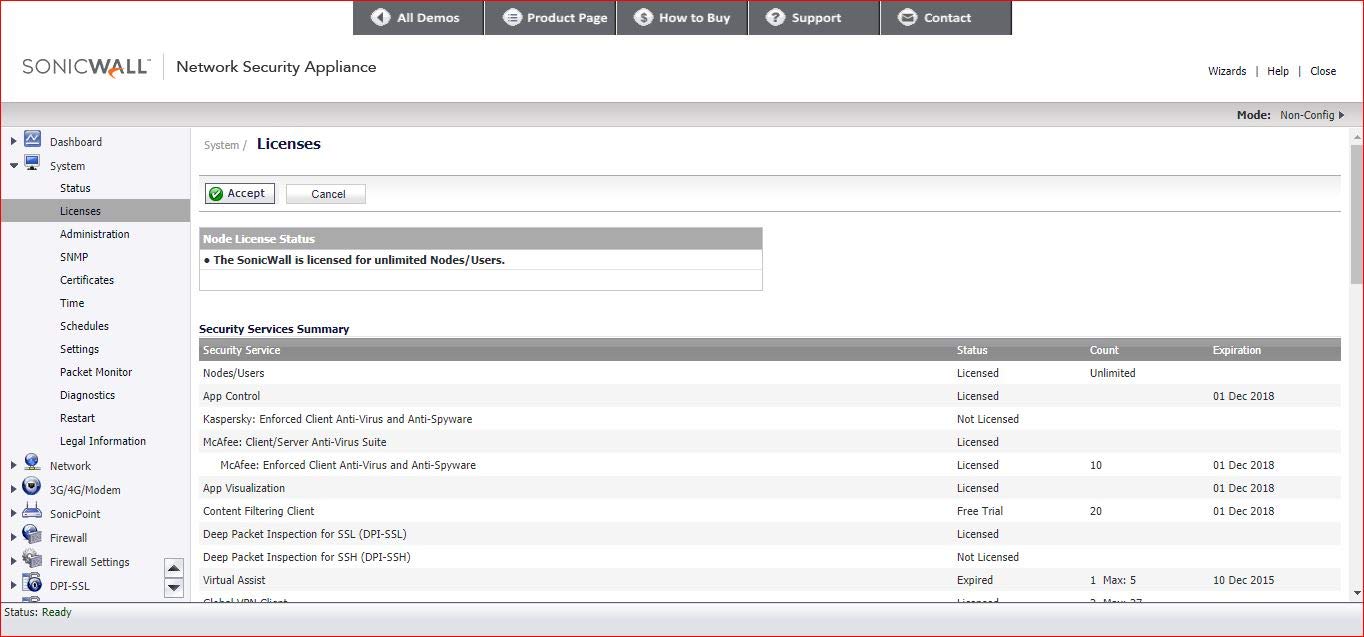 Dell SonicWALL 01-SSC-4429 Comprehensive Gateway Security Suite for NSA 3600 1-Year