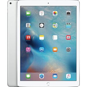 apple ipad pro 12.9in tablet (256gb wi-fi + 4g, silver)(renewed)