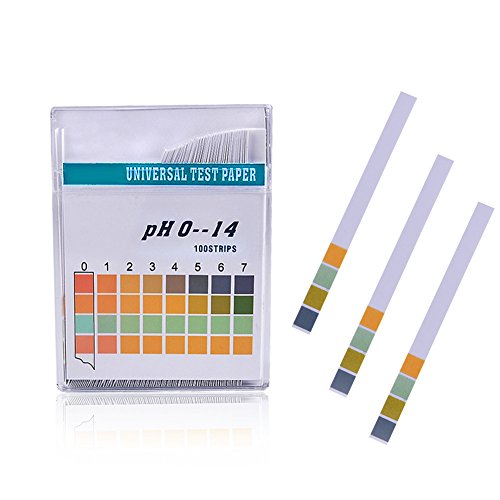 PH Test Strips,100 PH Strips Universal (ph 0~14),Litmus Paper PH Test Strips | Water Test Kit for Aquarium, Pool, Spa, Well & Tap Water,High Sensitivity Test Strips