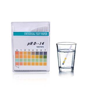 PH Test Strips,100 PH Strips Universal (ph 0~14),Litmus Paper PH Test Strips | Water Test Kit for Aquarium, Pool, Spa, Well & Tap Water,High Sensitivity Test Strips