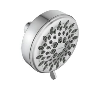 moen ignite chrome five-function shower head with 2.5 gpm high-pressure spray, 20090