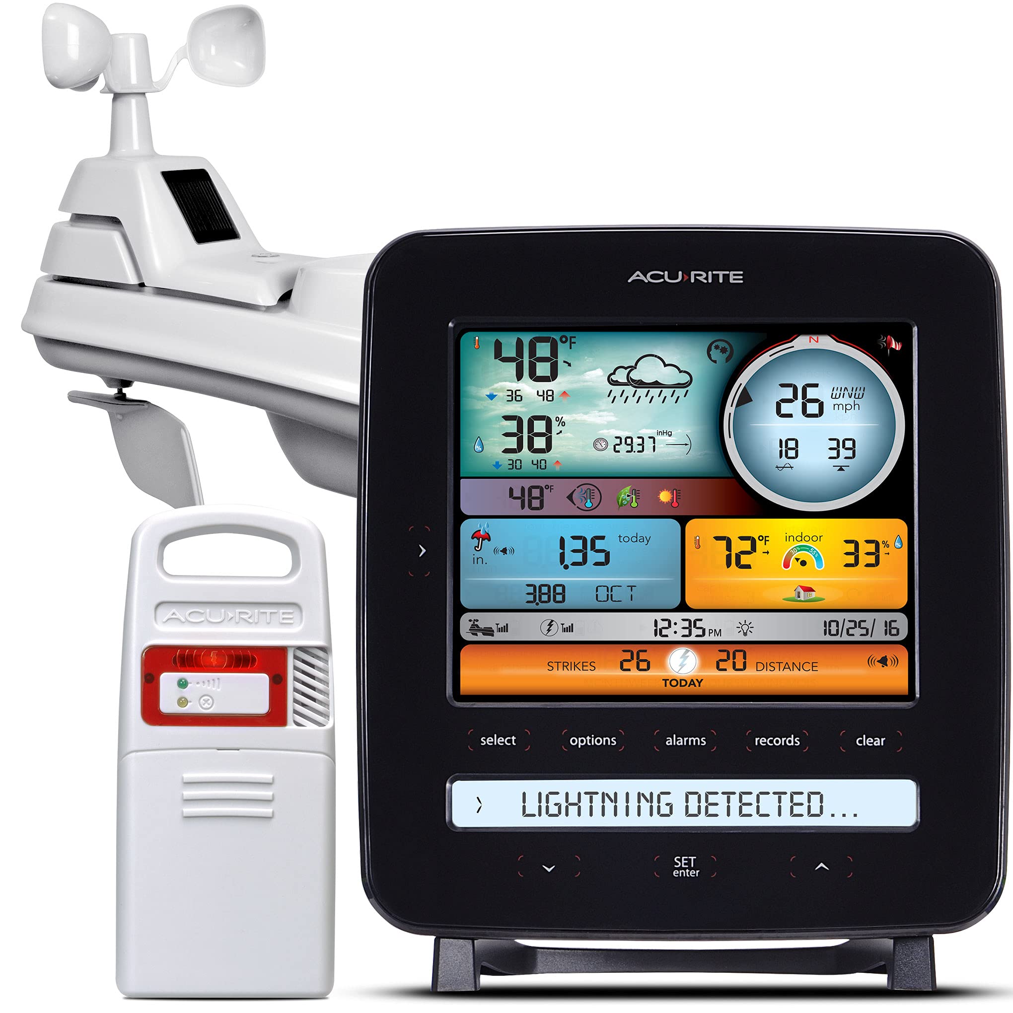 AcuRite Iris (5-in-1) Professional Weather Station with LCD Display and Lightning Detection