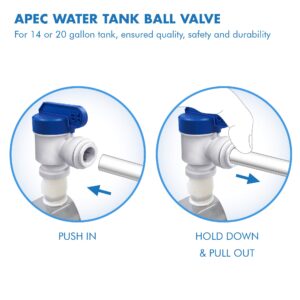 APEC Water Systems Tank Ball Valve (3/4"" NPTF, 3/8"" Output) (TBVAL34-38)