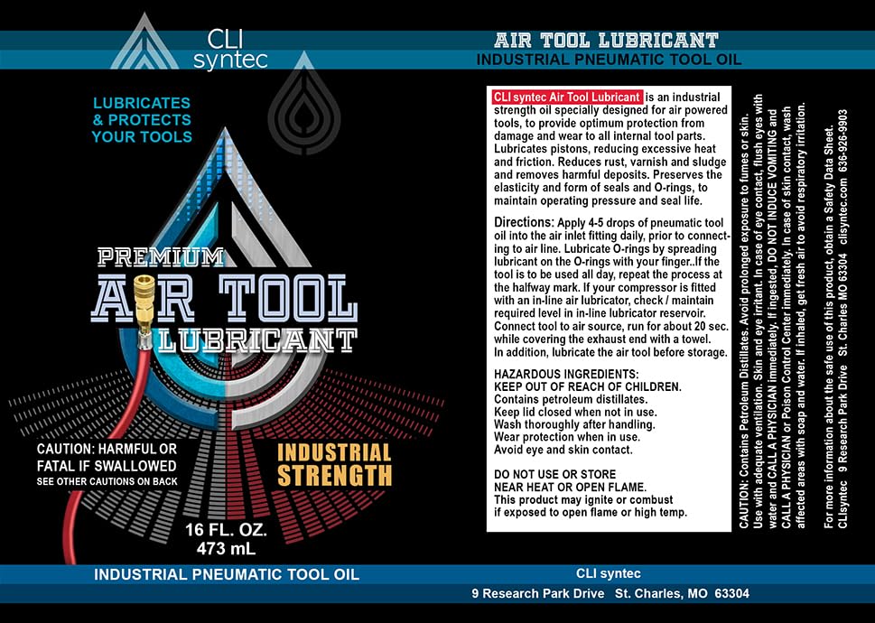 Premium Air Tool Lubricant - 16 FL. OZ. Industrial Pneumatic Tool Oil