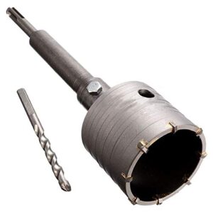 hanperal hole saw kit for sds plus, 65mm sds plus shank hole saw cutter concrete cement stone wall drill bit