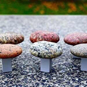 Stone knobs and pulls. Beach Stone Kitchen Cabinet pull knob. Door handle. Stone Cabinet Knobs. Furniture knobs. Drawer Pull. 1 PCS