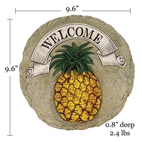Spoontiques - Garden Décor - Pineapple Stepping Stone - Decorative Stone for Garden