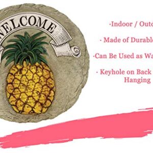 Spoontiques - Garden Décor - Pineapple Stepping Stone - Decorative Stone for Garden