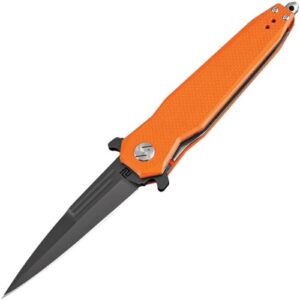 artisan 1810pboef hornet linerlock d2 orange knife orange textured g10 handle