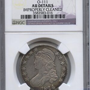 1824 Capped Bust Half Dollar AU Details NGC #3583583-016