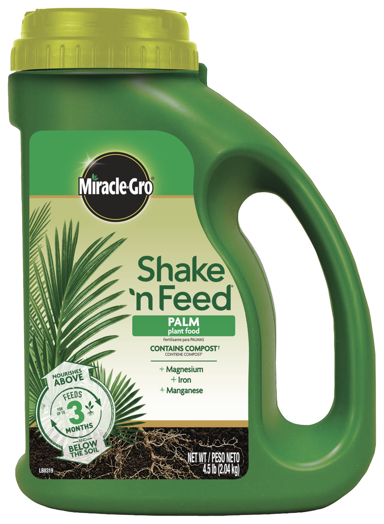 Miracle-Gro Shake 'N Feed Palm Plant Food, 4.5 lb., Feeds up to 3 Months