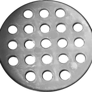 PF WaterWorks PF0959HairSTRAINUniversal Tub Drain Hair Catcher/Strainer/Shroom/Snare - Only Design that Works With or Without Tub Stoppers (Toe Touch, Lift Lock, Lift Turn or Grid) Gray