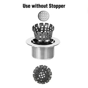 PF WaterWorks PF0959HairSTRAINUniversal Tub Drain Hair Catcher/Strainer/Shroom/Snare - Only Design that Works With or Without Tub Stoppers (Toe Touch, Lift Lock, Lift Turn or Grid) Gray