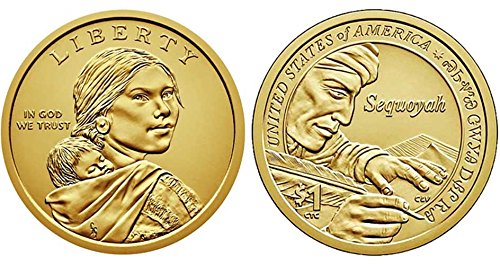 2017 P, D Native American (Sacagawea/Golden) Dollar 2 Coin Set Uncirculated