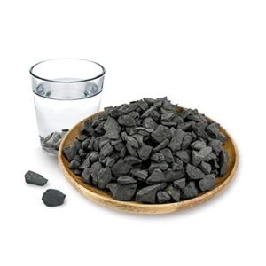 karelian heritage raw shungite stones for water purification & filtering 1 lb | healing raw crystal with antioxidant properties | certified type 3 natural authentic shungite stones from karelia sw05