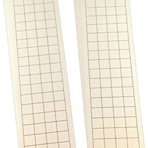 5"x17" 24 Pack, Fly Light, Insect Light Trap Replacement Glue Boards with 1" Grid