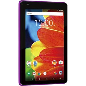 2016 Newest Premium High Performance RCA Voyager 7" 16GB Touchscreen Tablet Computer Quad-Core 1.2Ghz Processor 1G Memory 16GB Hard Drive Webcam Wifi Bluetooth Android 6.0-Purple