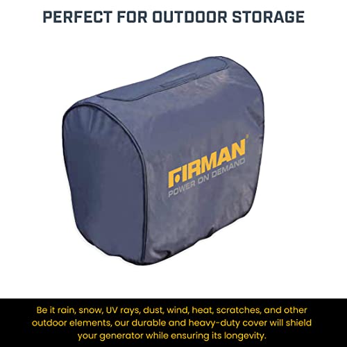 FIRMAN 1008 Inverter Generator Cover, Double-Insulted Generator Cover, Fits FIRMAN Small Inverter Generators of 1500-2500 Watt or up to 18.9" X 11.8" X 15.4", Cover Measures‎ 9.5" x 5.1" x 3.6", Small