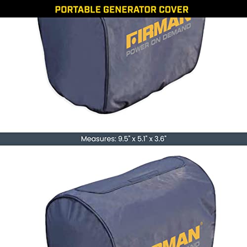 FIRMAN 1008 Inverter Generator Cover, Double-Insulted Generator Cover, Fits FIRMAN Small Inverter Generators of 1500-2500 Watt or up to 18.9" X 11.8" X 15.4", Cover Measures‎ 9.5" x 5.1" x 3.6", Small