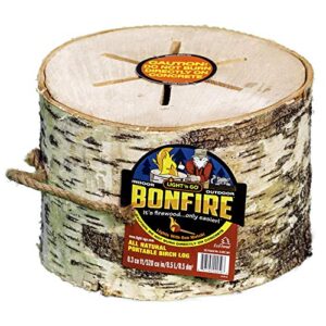 light 'n go all natural portable birch bonfire log