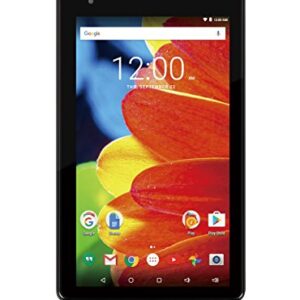 RCA RCT6873W42 Voyager 7 16GB Tablet 1024 X 600 Resolution 1.2GHz Intel Atom Quad-Core Processor Android 6.0 Marshmallow, Black