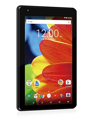 RCA RCT6873W42 Voyager 7 16GB Tablet 1024 X 600 Resolution 1.2GHz Intel Atom Quad-Core Processor Android 6.0 Marshmallow, Black