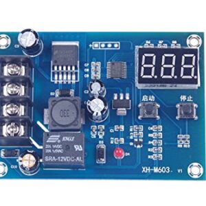 NOYITO 12V 24V Battery Charging Control Board (12-24V MAX30V) Battery Charge Control Switch Auto Power Off Safe and Energy Saving