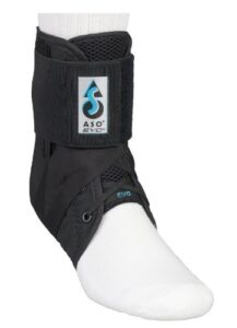 medspec/aso braces aso evo ankle stabilizer brace (medium - black)