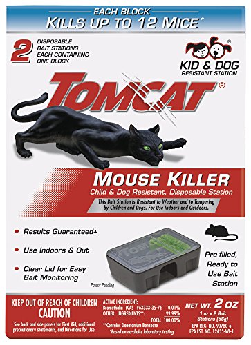 Tomcat 370710 Mouse Killer Child & Dog Resistant, Disposable Station