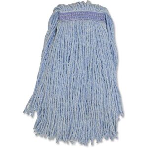 genuine joe gjon20b1bct blended colored yarn mop, no.20, 12ea/ct, blue (pack of 12)