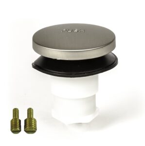 toe touch (tip toe, foot actuated) bath tub/bathtub drain stopper includes 3/8" and 5/16" fittings