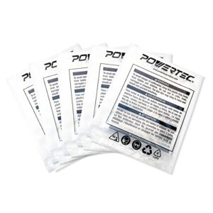 powertec 70009 clear plastic dust collection bag, 19-1/2 inch dia x 33-inch, 5-pack dust collector bags for machine with 19”filter drum–5 pack