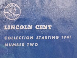 lincoln cents varies 1941 to 1958-d lincoln wheat cents in whitman folder average circulated various grades
