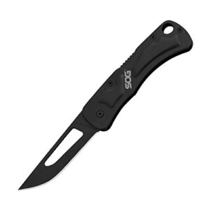 sog centi ii folding knife keychain size, 2.1"" blade (ce1012),black