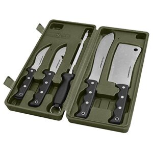 high desert big game butcher hunting knife kit (5 piece)