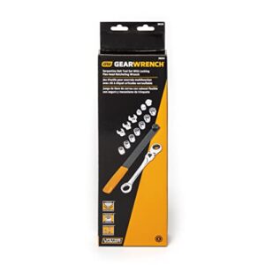 GEARWRENCH 15 Pc. Serpentine Belt Tool Set with Locking Flex Head Ratcheting Wrench - 89000