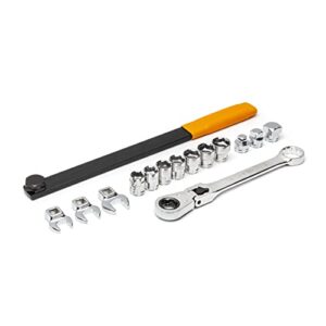 GEARWRENCH 15 Pc. Serpentine Belt Tool Set with Locking Flex Head Ratcheting Wrench - 89000