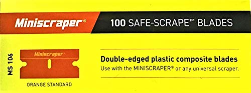 Plastic Razor Scraper Blades (2 Pack) Double Edge