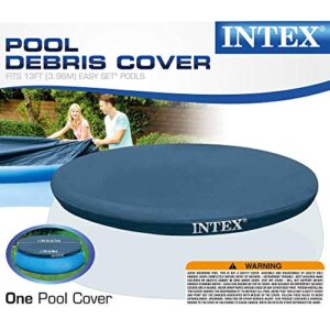 Intex N/AA 13' x 12" Easy Set Above Ground Rope Tie PVC Vinyl Pool Cover |, 1 Pack, Blue