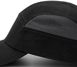 Pyramex Safety HP50011 HP500 Baseball Bump Cap, Black & Gray