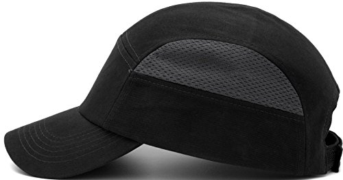 Pyramex Safety HP50011 HP500 Baseball Bump Cap, Black & Gray