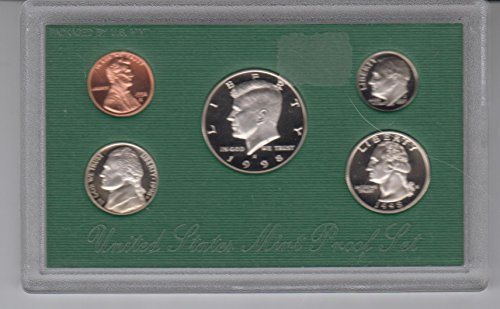 1998 Birth Year coin Set - (5) Coins - Half Dollar, Quarter, Dime, Nickel, and Cent- All Dated 1998 and Encased in a Plastic Holder for Display Choice Uncirculated