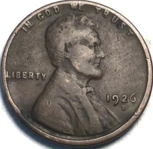 1926 d lincoln wheat cent penny seller very good