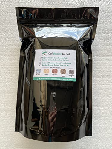 10 Cups Super Blend All Purpose Organic Bonsai Tree Soil - with Mycorrhizae, Red Lava & Coarse Sand