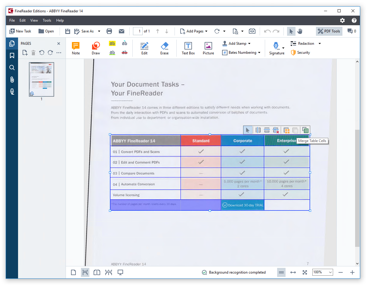 ABBYY FineReader 14 Standard Upgrade for PC [Download]