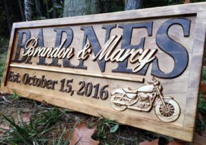 personalized motorcycle gifts motorcycle wedding sign harley davidson sign personalized couples gift wood family name custom last name sign