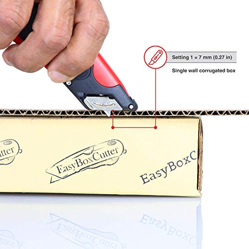 Modern Box Cutter with High Density Blades for Industrial Use - High productivity and unique features with 100% guaranttee (2000, Red)