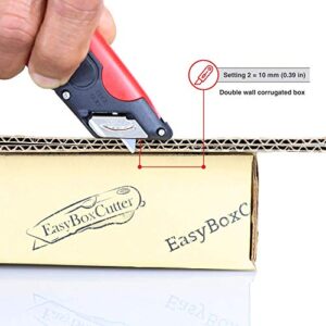 Modern Box Cutter with High Density Blades for Industrial Use - High productivity and unique features with 100% guaranttee (2000, Red)